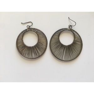 Copper Wire Loop Earrings